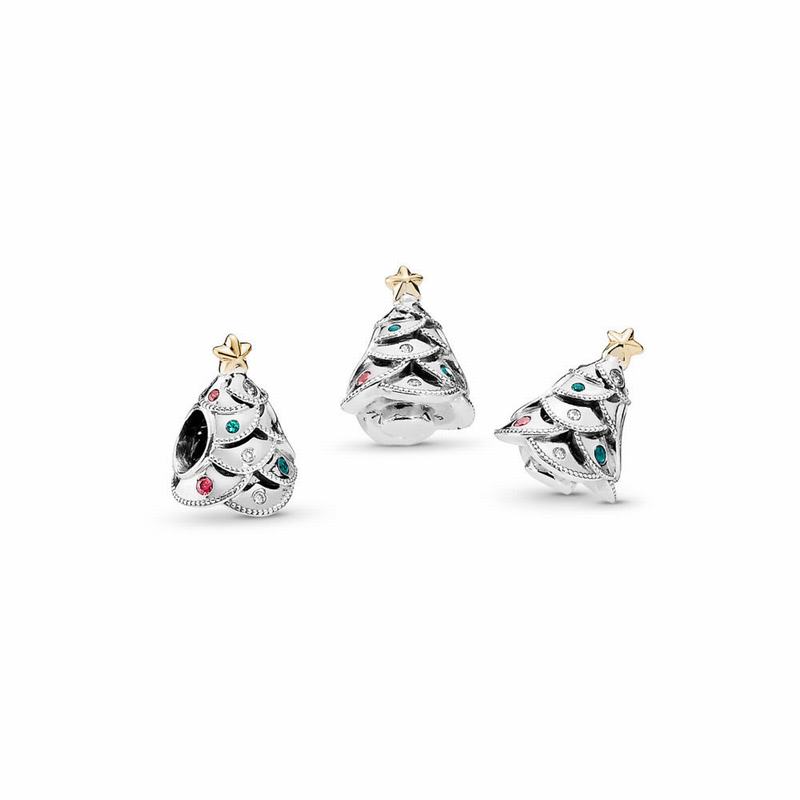 Pandora Australia Festive Tree Charm - Two Tone | XRTNFG876